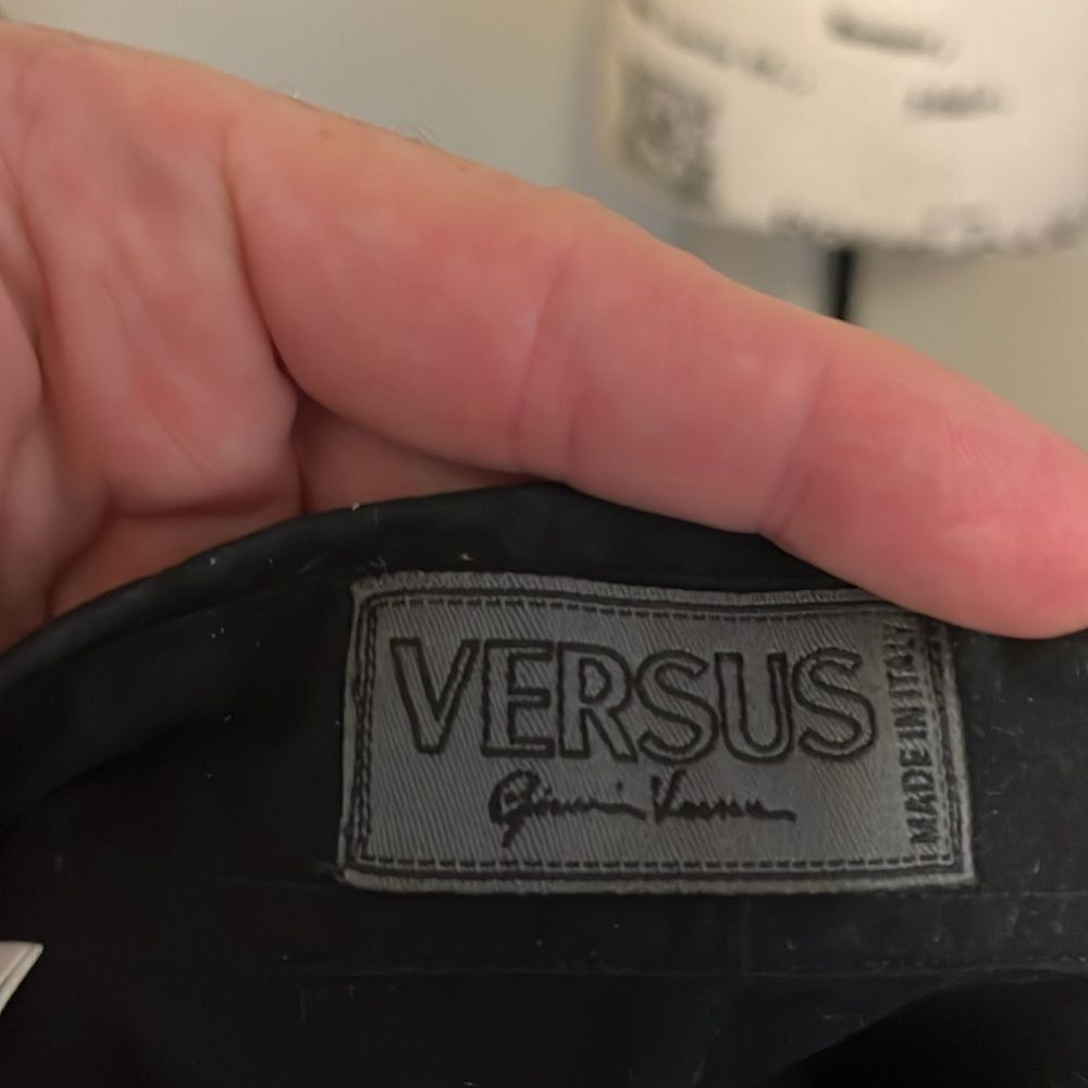 Versus Versace Black Button Rivet Detailing Closure Shirt - Picture 12 of 12